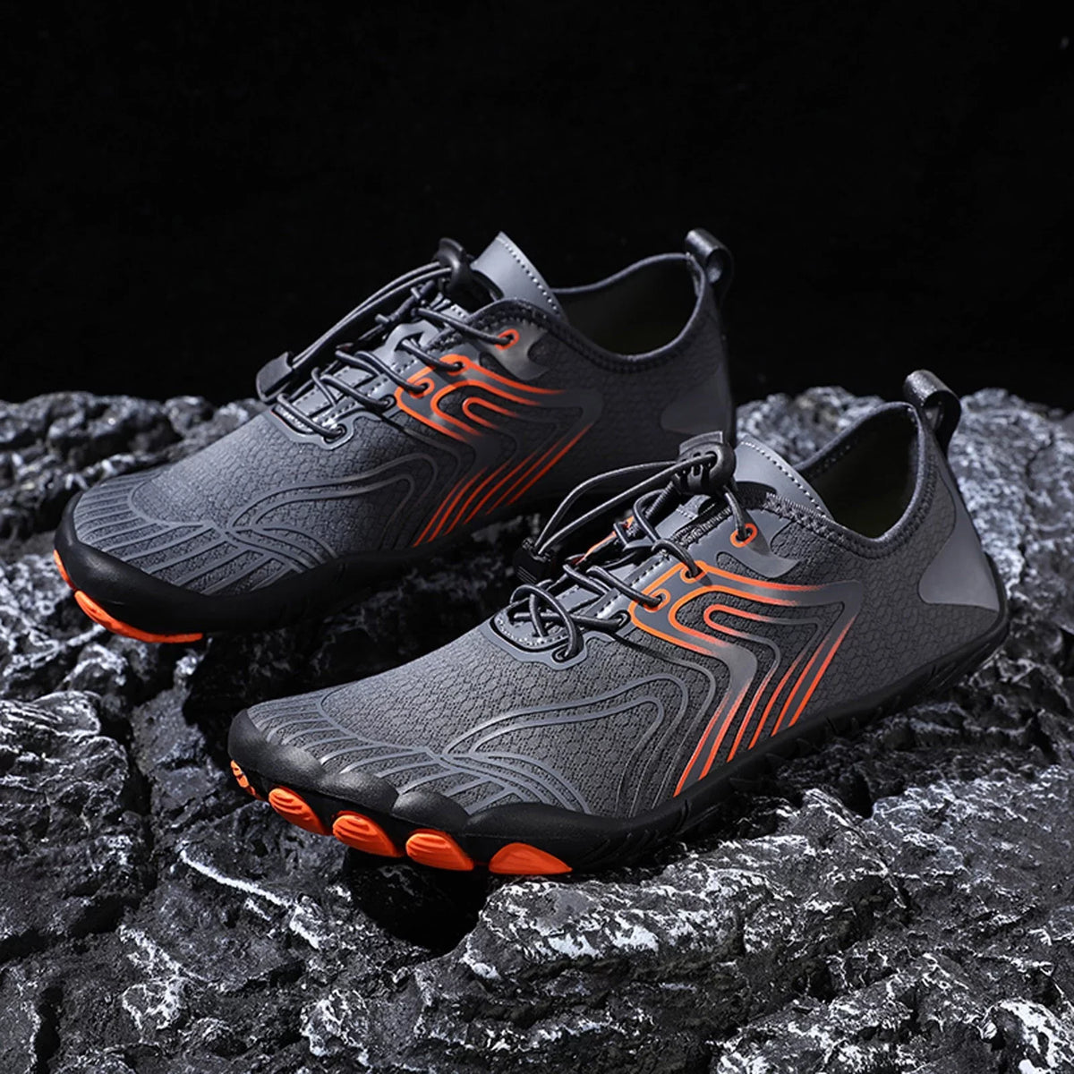AdBFJAF Mens Sneakers 11 Wide Slip on Outdoor Couple Men Fluid Mountaineering Casual Sport Shoes Lace Up Beach Running Breathable Soft Bottom Shoes