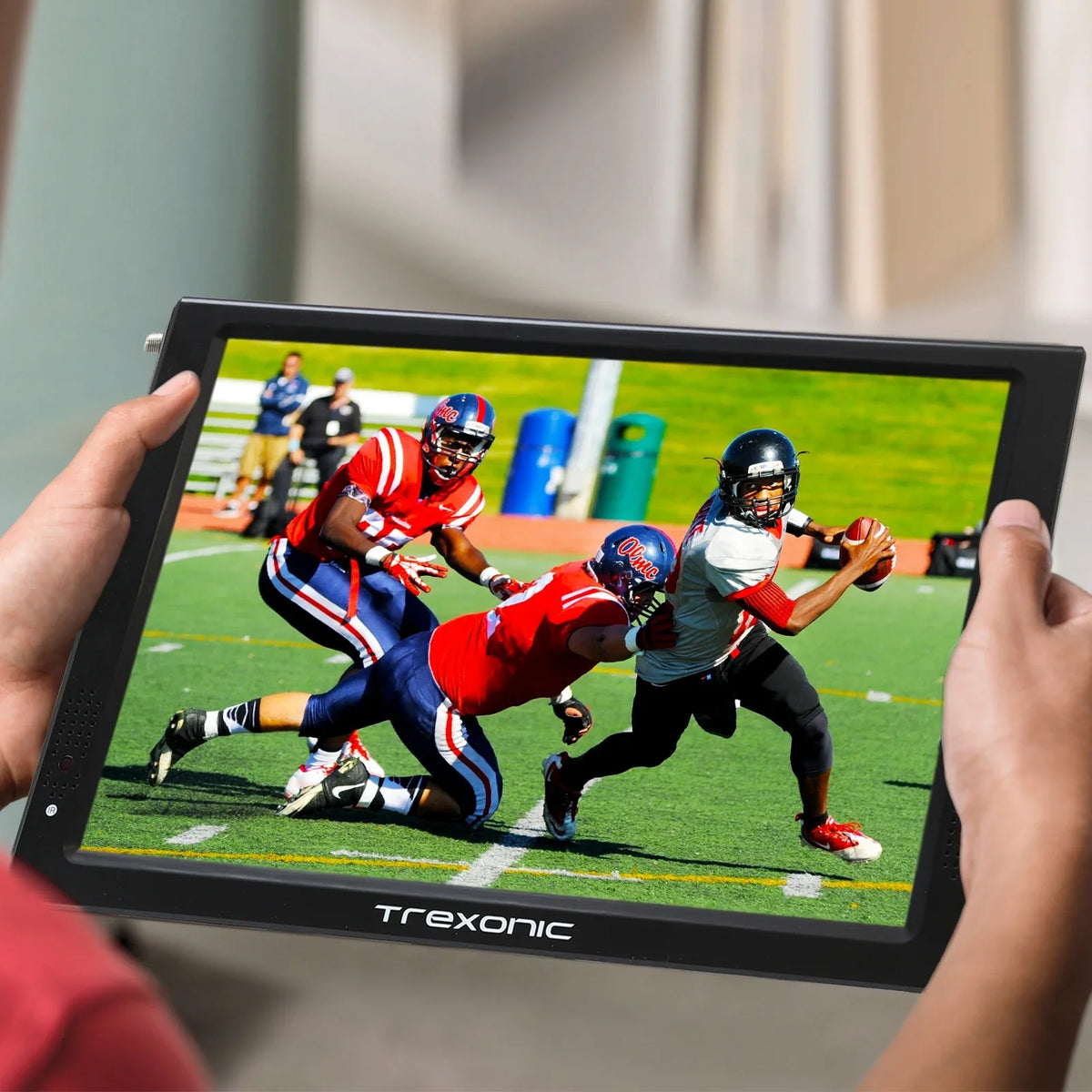 Reconditioned Trexonic Portable Display 12" LED TV With TF Slot, USB/Micro USB/ Headphone/AV Inputs And Built-in Digital Tuner