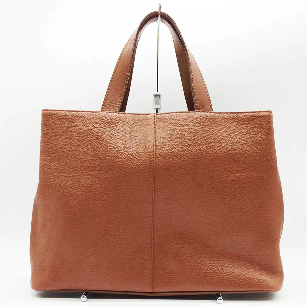 Pre-Owned BURBERRY Burberry Tote Bag Handbag Brown Leather Nova Check Ladies Men's Fashion (Good)