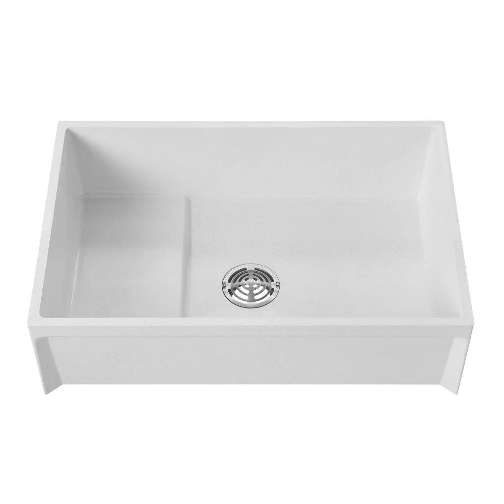 FIAT Modesto Mop Sink, 36"L x 24"W W/ Plain Curbs