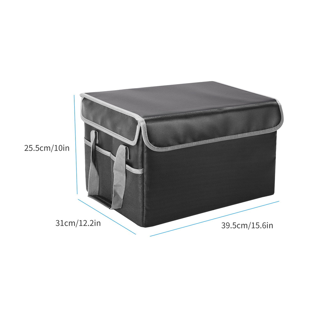Andoer Fireproof Document Bag Fireproof Fluid Storage Box Suitable for Hanging LetterLegal Folder Magazine Files Book Portable Home Office Car Box with Lid