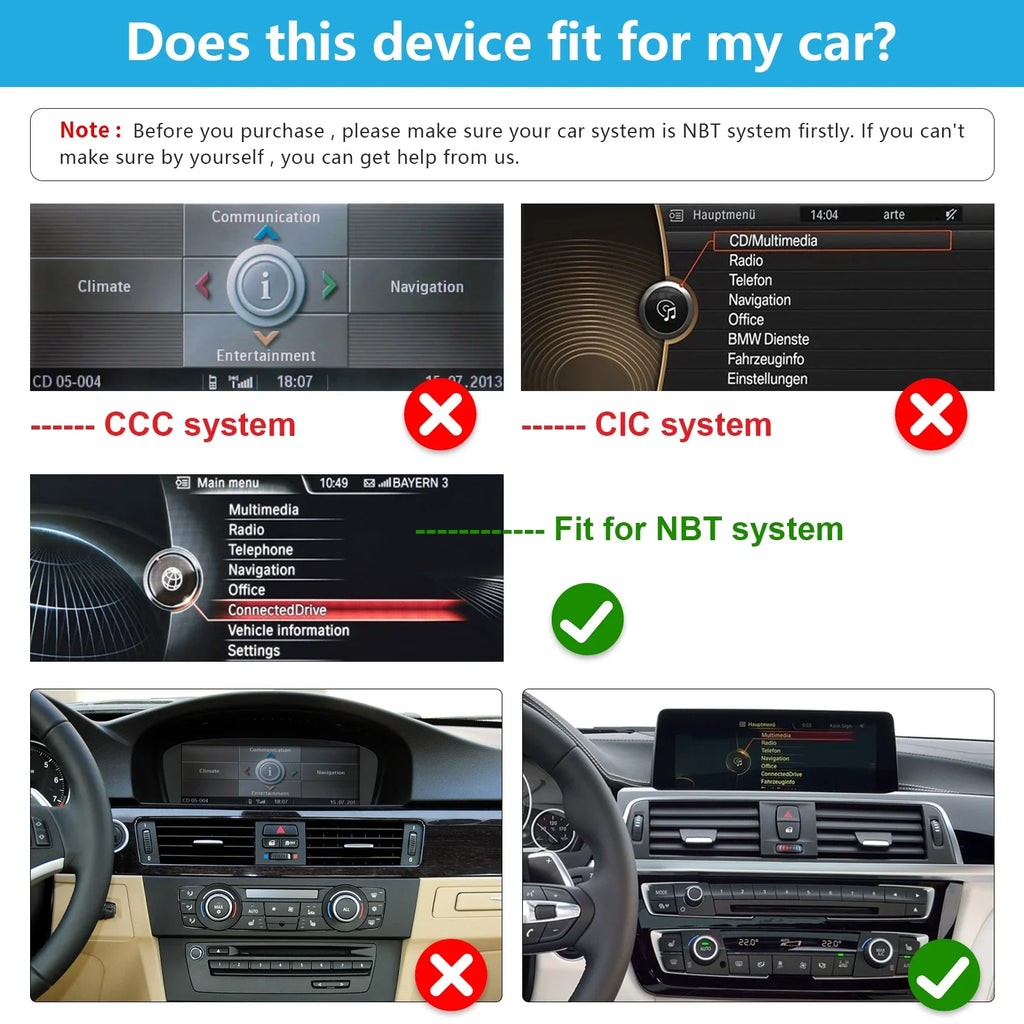 Road Top Android 13 Car Radio 10.25 Inch Display for 2013-2016 BMW 3/4 Series F30/F31/F34/F35/F32/F33/F36 with NBT, Multimedia Car Radio Supports Carplay, Android Auto, Mirrorlink, 8G + 256G