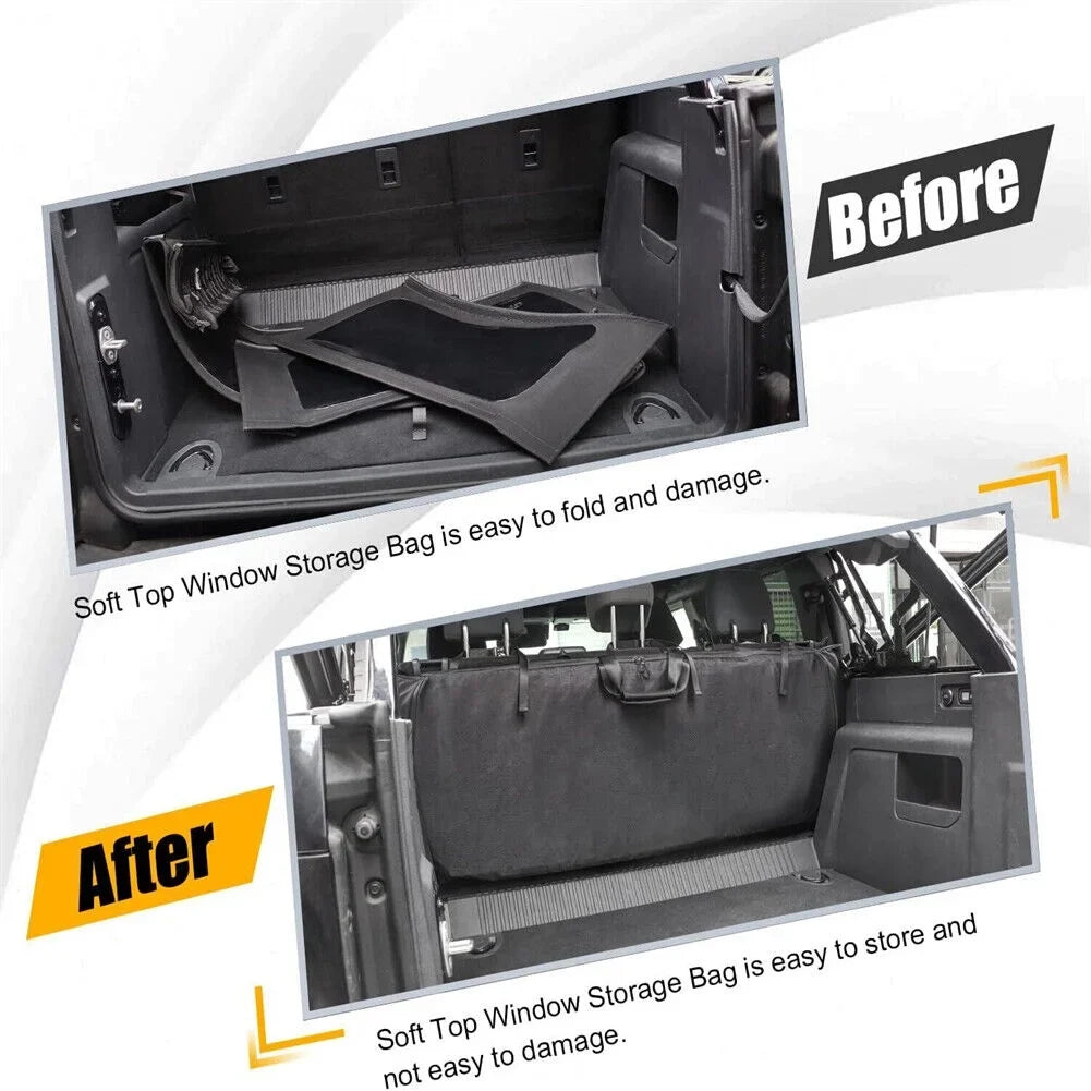 US For Ford Bronco Accessories 2021-2023 4-Door 600D Soft Top Window Storage Bag