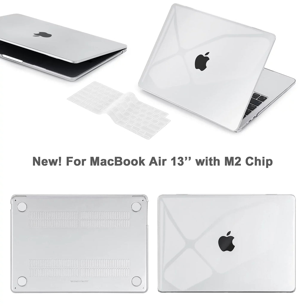 Techprotectus Hard-Shell Mobile pc Sleeve with Keyboard Cover Crystal Clear (TP-CYC-K-MA13M2)