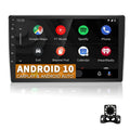 Binize Double Din Car Stereo Compatible with CarPlay&Android Auto 9 Inch Android 10 Display Car Radio with Backup camera, Bluetooth,SW control, GPS Navigation
