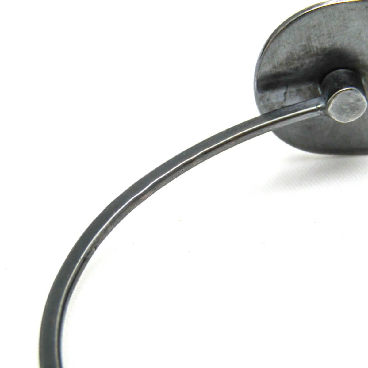 Pre-Owned Bottega Veneta Intrecciato Plate Silver 925 Bangle Silver (Good)