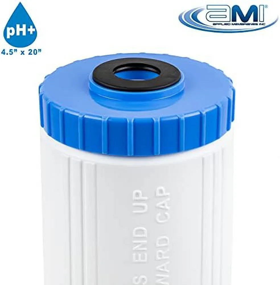 INC Ph Neutralization Fluid Filter Cartridge | Calcite Filter To Raise Alkalinity Of Low Ph Fluid | 4.5"X20" Filter Fits 20” Filter Housing | H-F4220CALCITE (4.5" X 20")