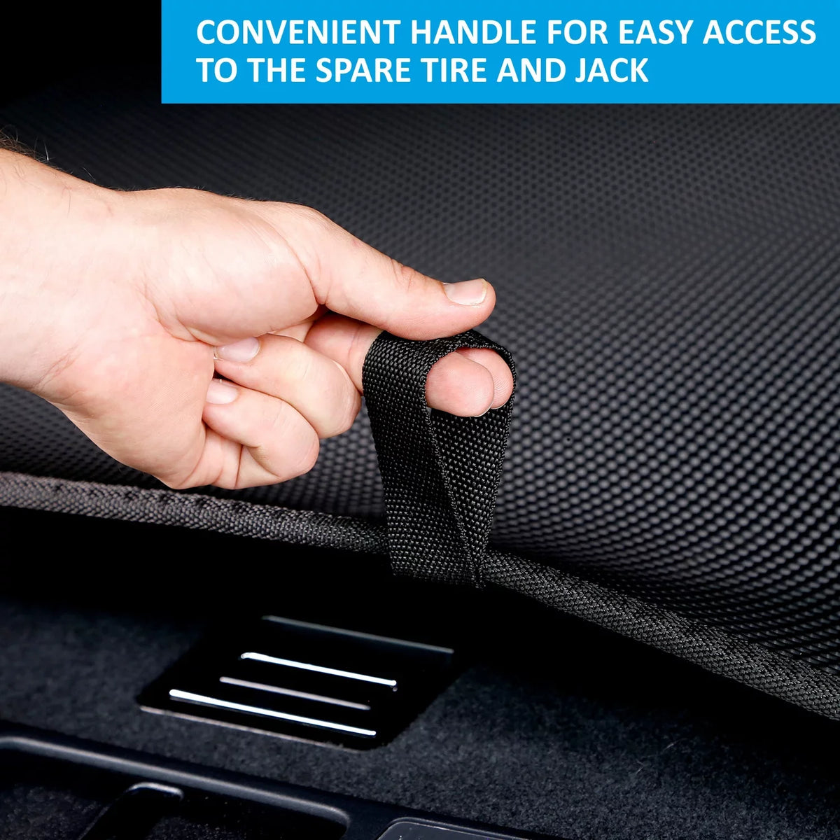CLIM ART Cargo Liner for Jeep Cherokee 2018-2023 Custom Fit Trunk Mat, with Honeycomb Dirtproof & Fluid Technology - All-Climate, Heavy Duty, Anti-Slip Cargo Liner, Luggage - FL04114031