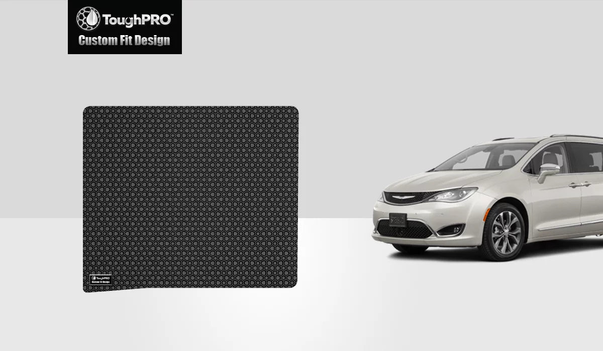 ToughPRO - Cargo Mat Compatible with CHRYSLER Pacifica - All Weather Heavy Duty (Made in USA) - Black Rubber - 2007