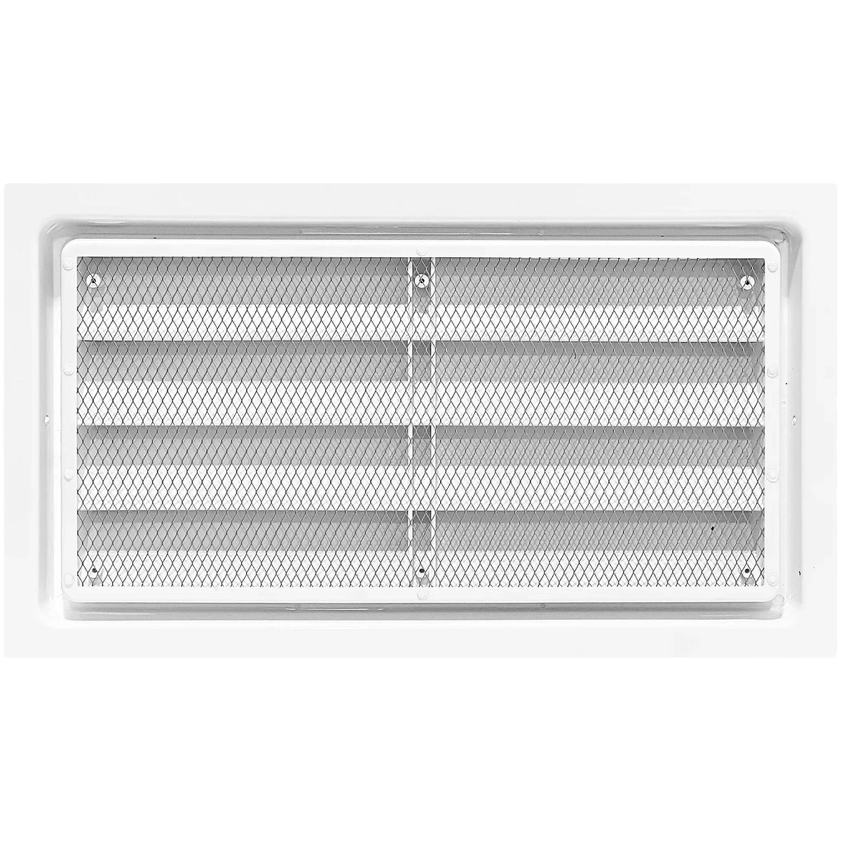 Crawl Space Manual Air Vent with Removable Cover and Vermin Monitor (White, 8" Height x 16" Width)