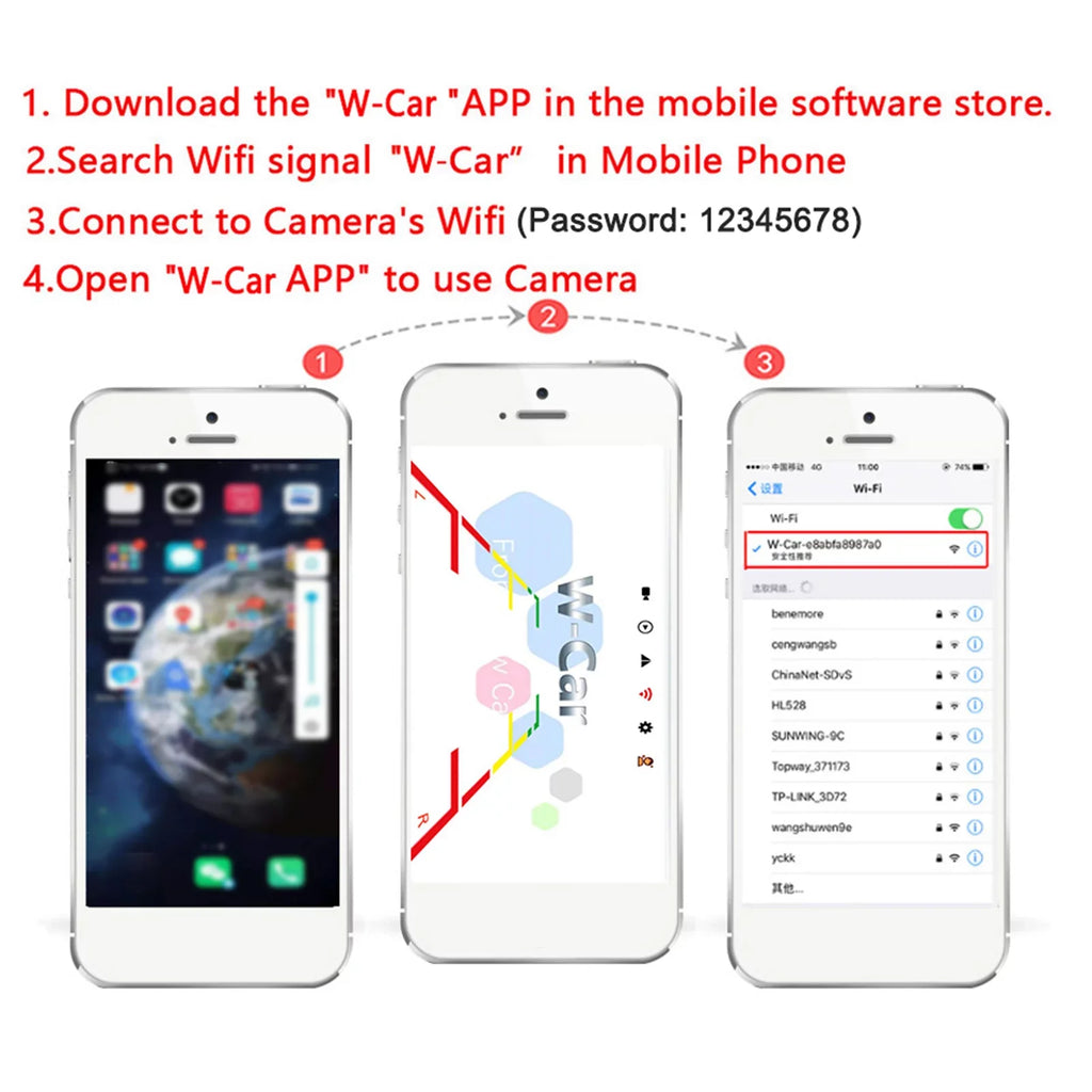 Andoer Car Rear View Truck Bus ~36V Automobile Reverse HD Night Vision Backup , IP67 Liquid Wireless Reversing Monitor