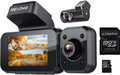 Rexing V5 Plus 3-Channel 4K Dash Cam 3" LCD Voice Control, Wi-Fi, GPS with Adhesive Mount - Black BBYV5PLUS