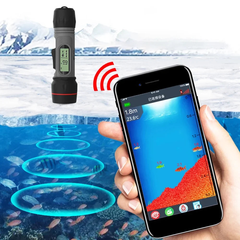 Erchang Undersea camera,Handheld Fish Fluid Sonar Fish Sonar Fish Ice Fish Wireless Liquid Undersea Camera Fish Ice Fish Sonar HUIOP XINZY