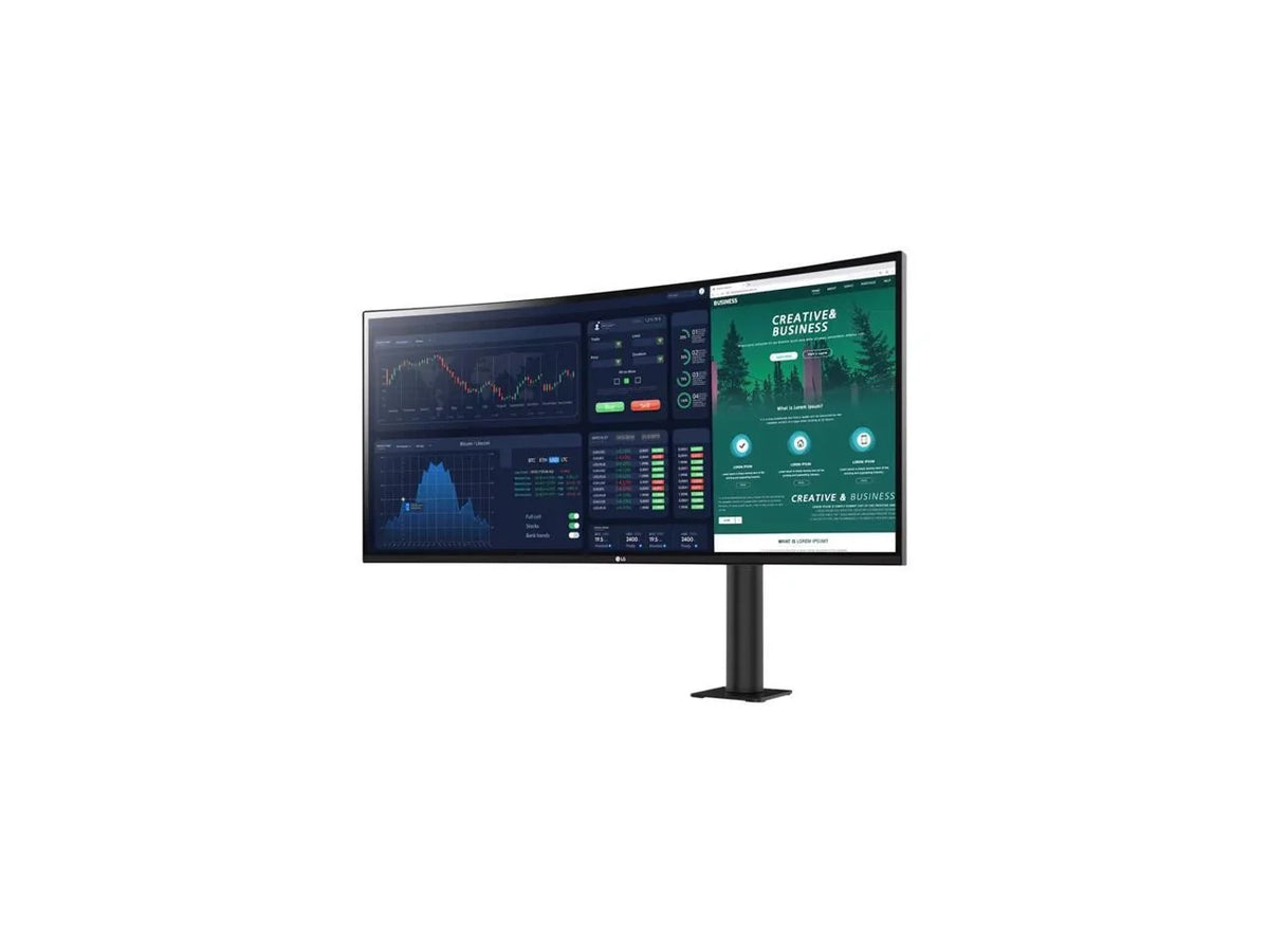 Electronics 34 inch 3440X1440 Ergo Stand IPS Ergo Curved HDMI DP USB-C HDR Speaker