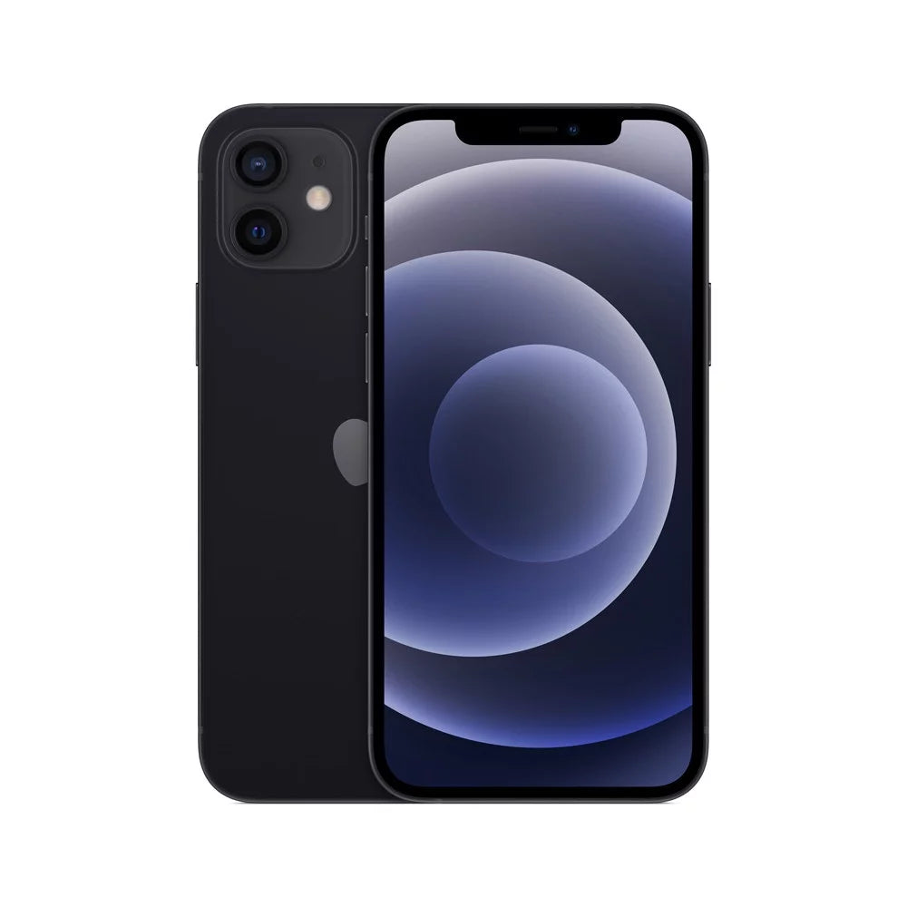 Restored iPhone 12 256GB Fully Unlocked Black (Refurbished)