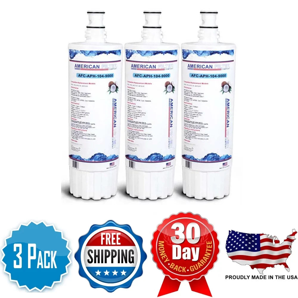 AFC Brand , Liquid Filters , Model # AFC-APH-300-12000K , Compatible with CUNO® HF35 - 3 Pack - Made in U.S.A.