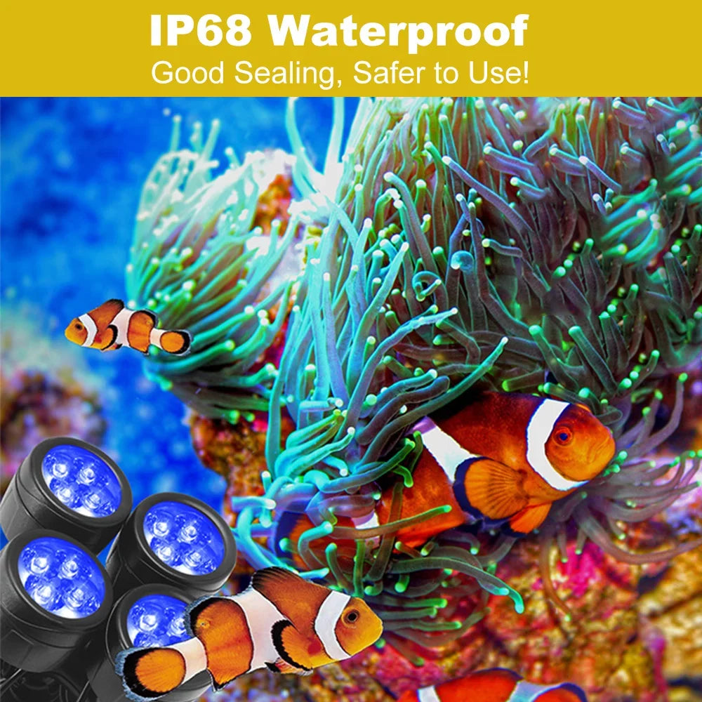 Arealer LED Pond Light Fluid Lights Color Changing Light FishLights Fountain Lights