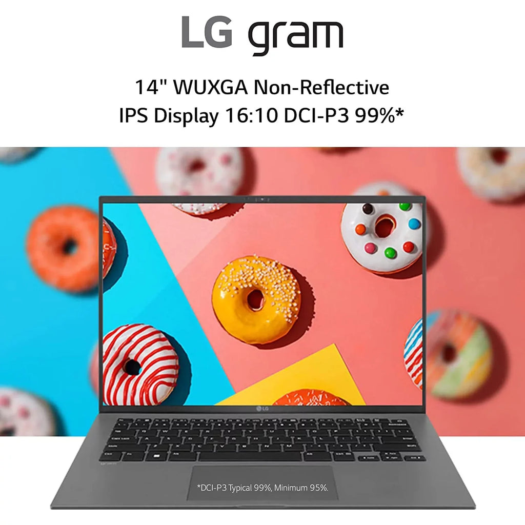 Gram 14Z90Q 14" Lightweight Mobile pc i7-1260P, 16GB RAM/512GB SSD, Black 14 in