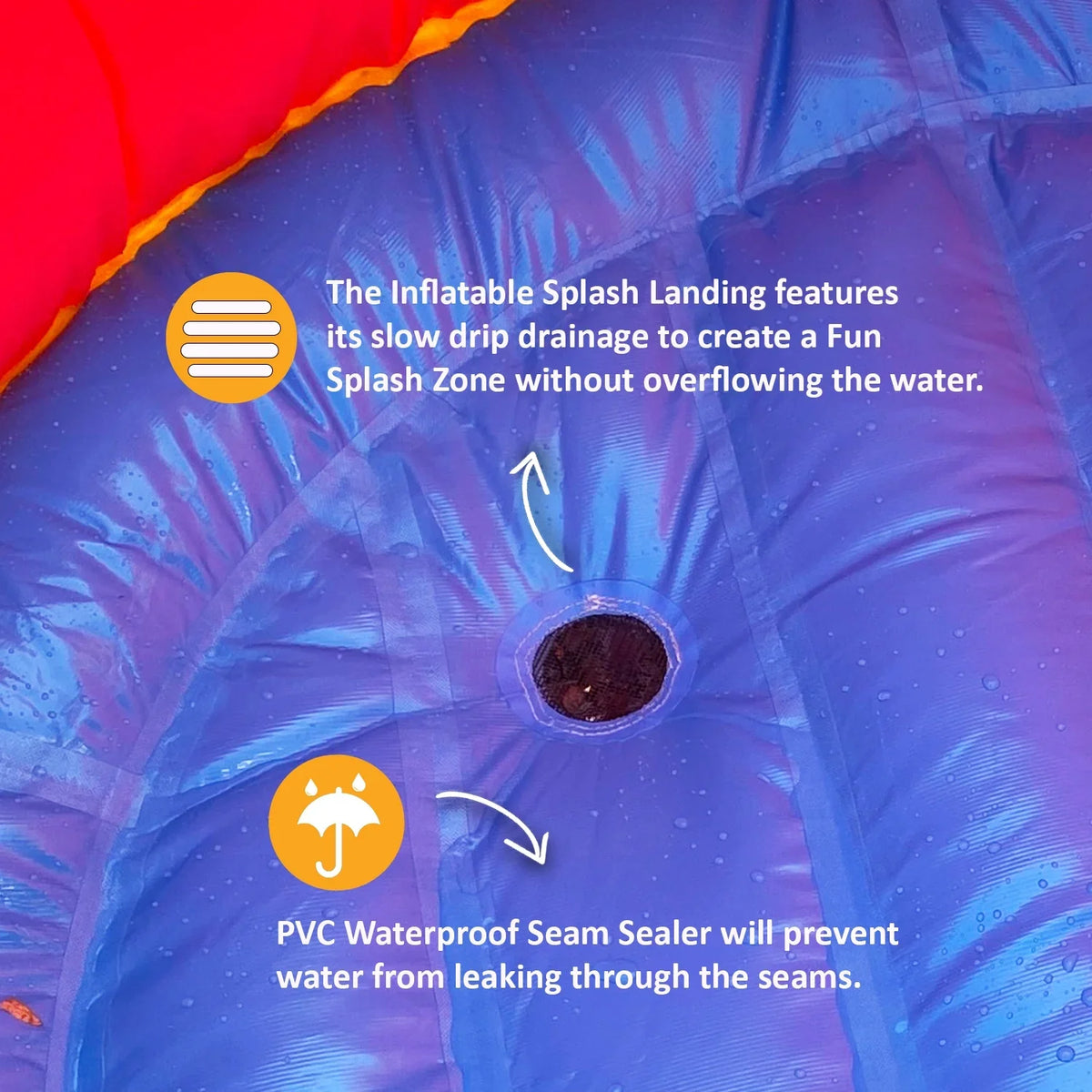 JumpOrange Pirate Ship Commercial Grade Bounce House Fluid Slide for Kids and Adults (with Blower)