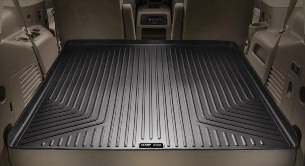 Husky by RealTruck Weatherbeater Series Cargo Liner behind 3rd Row Black Compatible with 21 Chevrolet Suburban/GMC Yukon XL Compatible with select: 2021-2023 Cadillac Escalade