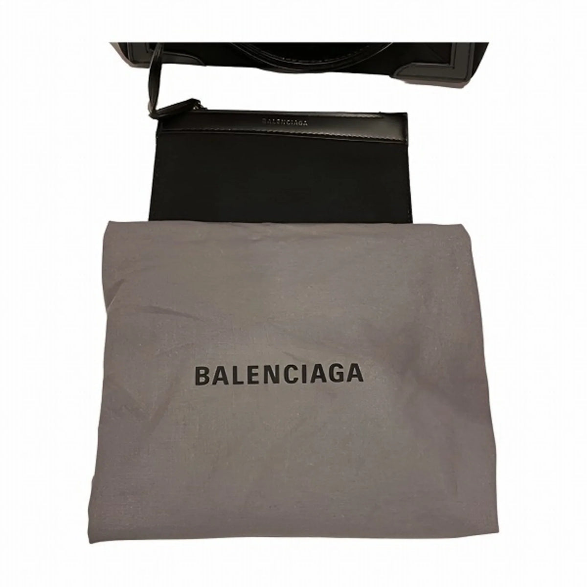 Pre-Owned Balenciaga Navy Cabas XS 390346 2WAY Bag Handbag Shoulder Ladies (Good)