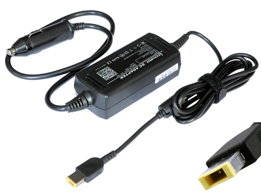 iTEKIRO Car Charger for ThinkPad Yoga 11e 5th Gen 20LM, Yoga 11e 20LM0004US, Yoga 11e 20LM0005US, Yoga 11e 20LM000UUS 20LM000VUS 20LM000WUS 20LM000XUS 20LM000YUS, Yoga 11e 3rd Gen 20GC 20GE