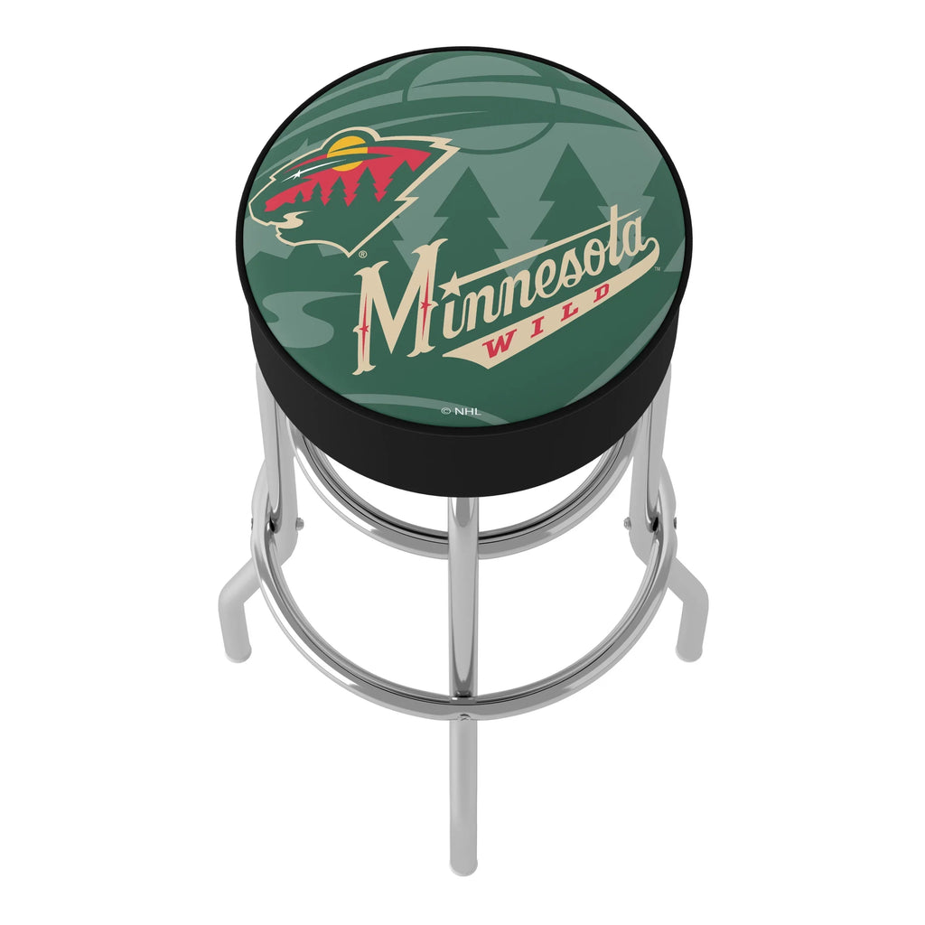 Trademark Gameroom Minnesota Wild Fluid Bar Stool with Padded Seat