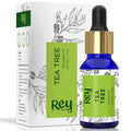 Rey Naturals Tea Tree Oil | Tea Tree Essential Oil for Hair, Skin and Face Care - 100% Pure Tea Tree Oil for Dandruff, Acne, Aromatherapy, Stress, and