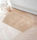 Home Weavers Liquid Collection 100% Cotton Tufted Bath Rug, Extra Soft and Absorbent Bath Rugs, Non-Slip Bath Carpet, Machine Wash Dry, Bath Mats for Bathroom Floor, 21" x 34" Rectangle, Linen Rug
