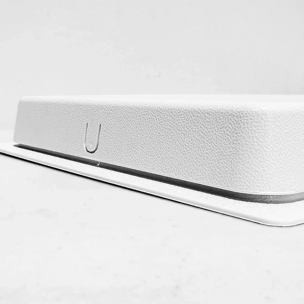 Crawl Space Manual Air Vent with Removable Cover and Vermin Monitor (White, 8" Height x 16" Width)