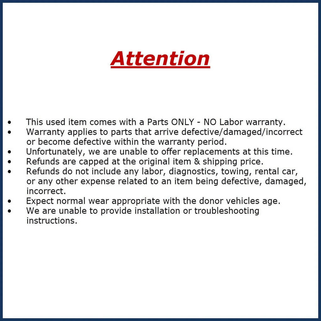 Pre-Owned 2007 Mini Cooper 1.6L Air Cleaner OEM (Good)