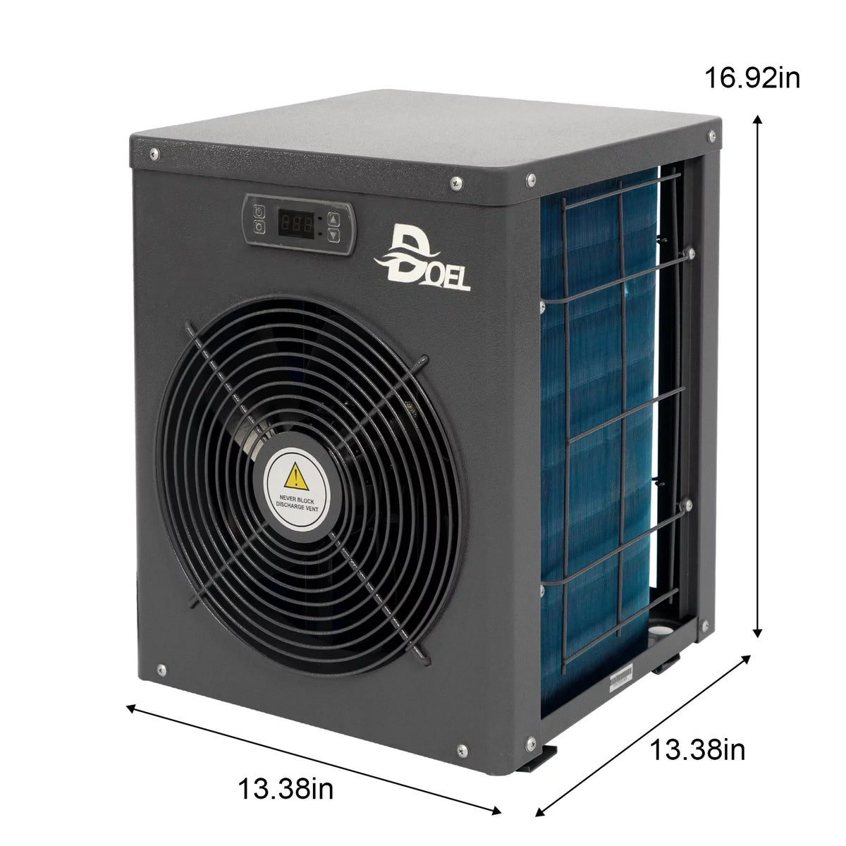 DOEL 12000 BTU, 60Hz Mini Swimming Pool Heat Pump for Above-Ground Pools