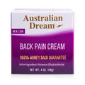 Australian Dream Back Pain Cream - For Neck, Body, Muscle Aches, or Back Pain - 4 Oz Jar