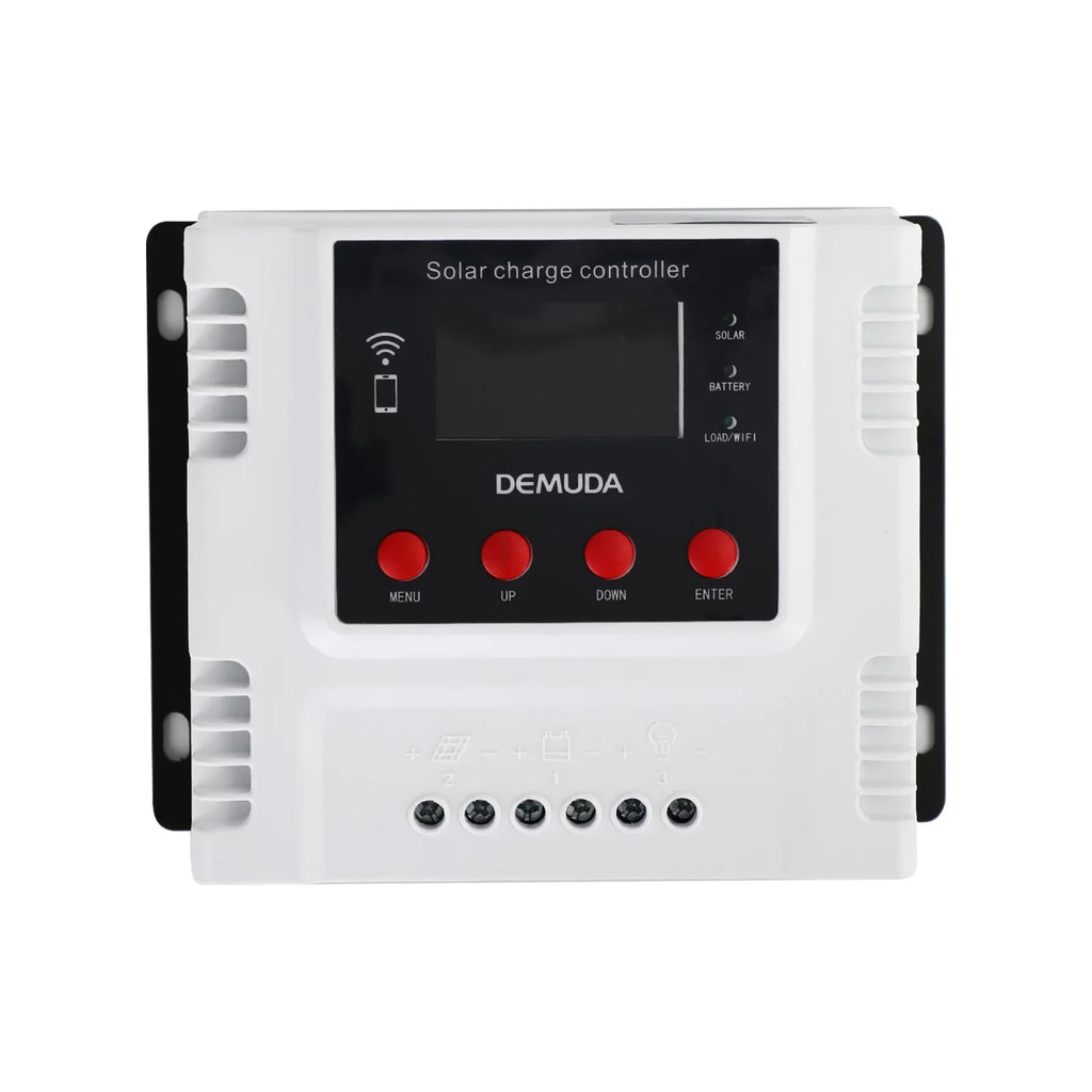 10A 12V 24V 48V Solar Charge Controller With Wifi Monitor PWM LCD Regulator
