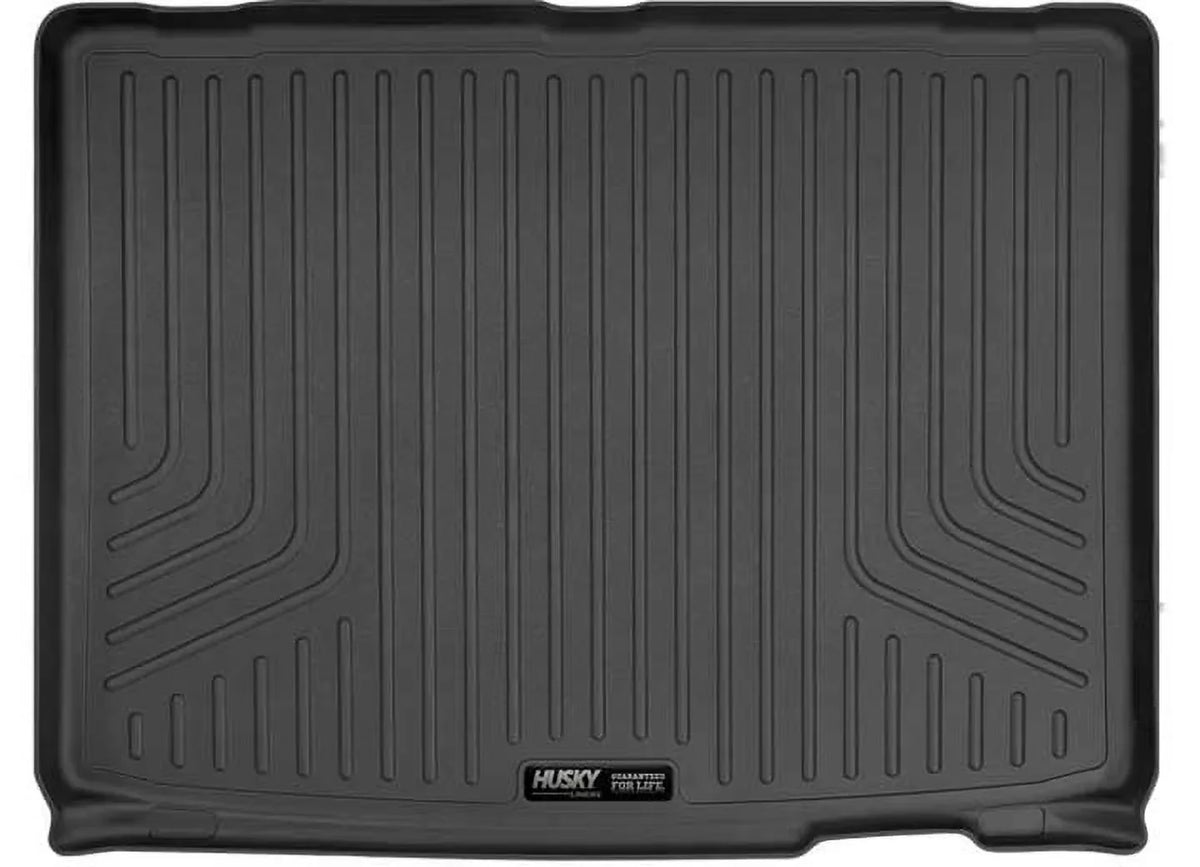 Husky by RealTruck Weatherbeater Series Cargo Liner behind 3rd Row Black Compatible with 21 Chevrolet Suburban/GMC Yukon XL Compatible with select: 2021-2023 Cadillac Escalade