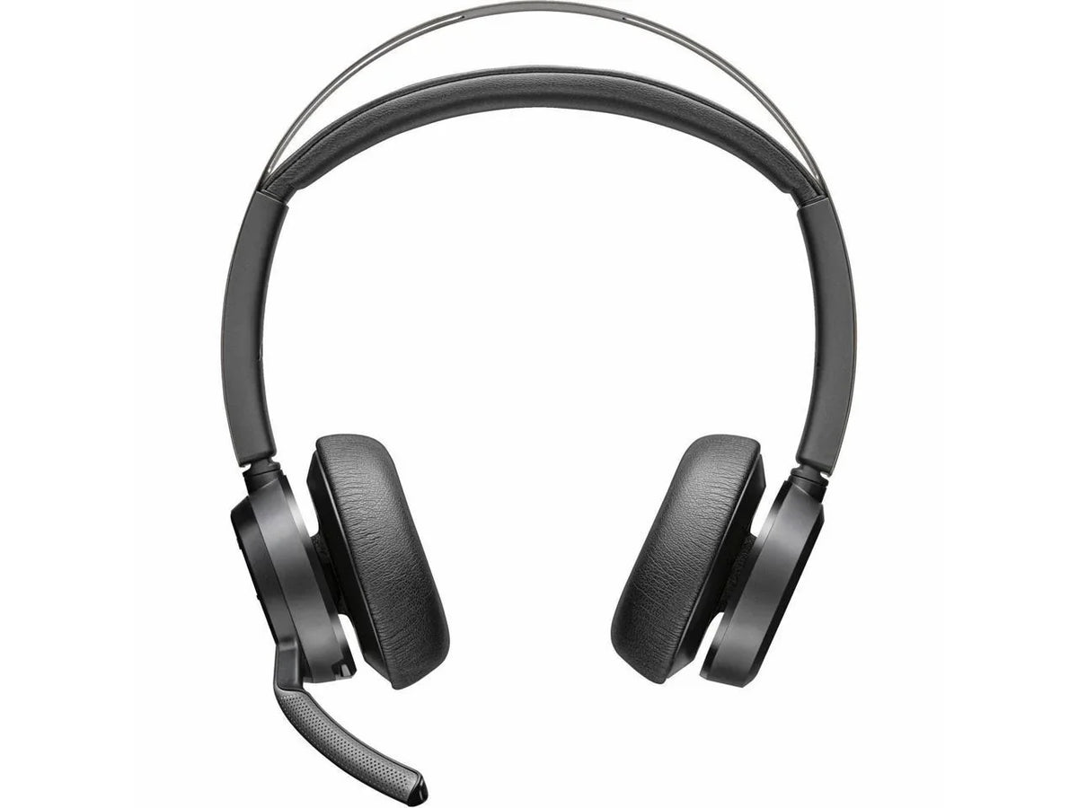 Poly Voyager Focus 2 Headset - Teams Certification - Stereo - USB Type A - Wireless - Bluetooth - 20 Hz - 20 kHz - Over-the-head, On-ear - Binaural - Ear-cup - Noise Cancelling, MEMS Tech...