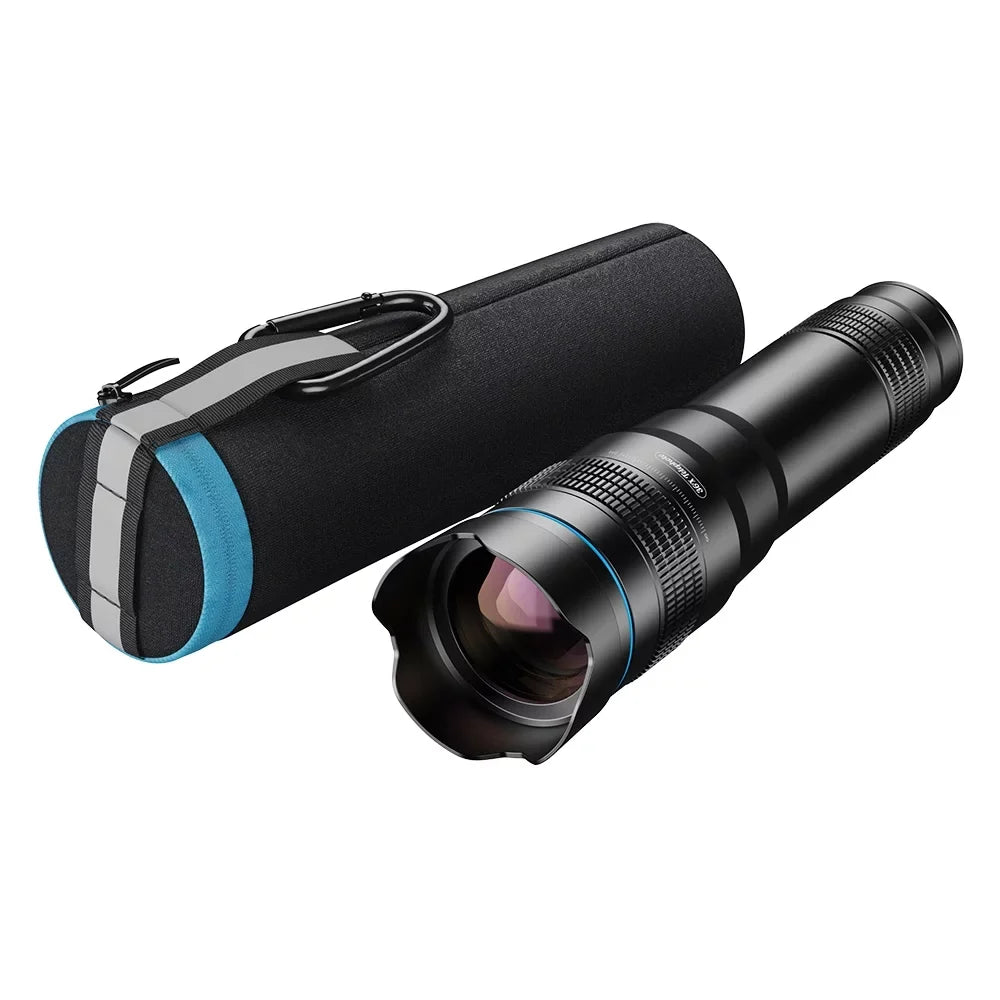 Walmeck Portable Universal Clip-on Type External Telephoto Lens 36X Optical Magnification Mobilephone Lens Multifunctional Auxiliary Tool for Daily Photography