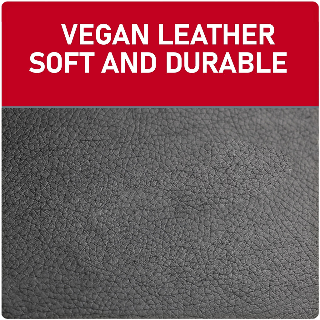 Genuine Dickies 3-Piece Black Petersen Vegan Leather Car Seat Covers, 43645WDI