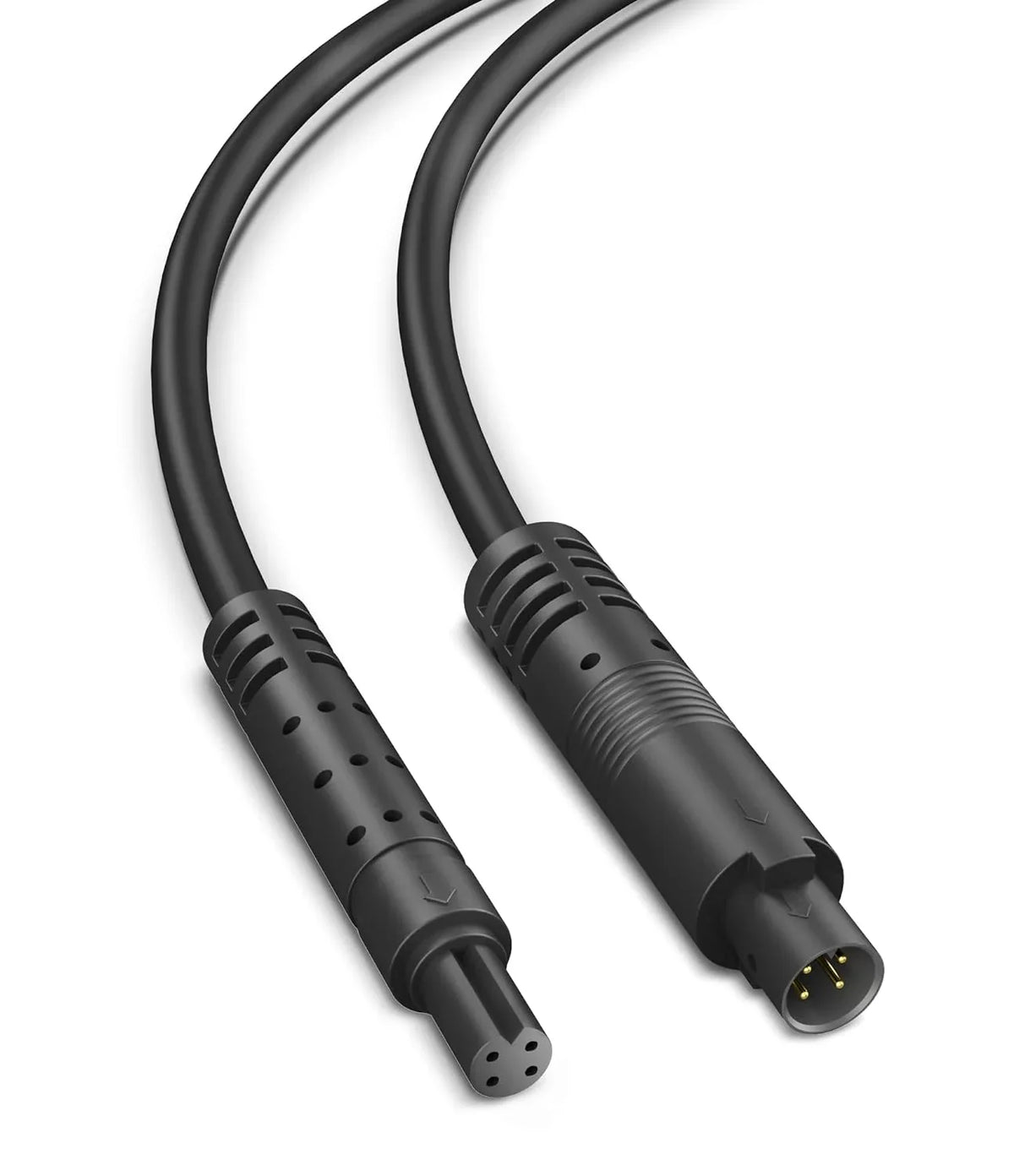 4Pin Backup Camera Extension Cable, (25Ft 4P) Pure Brass Thicker Shield Dash Cam Rear View Camera Extension
