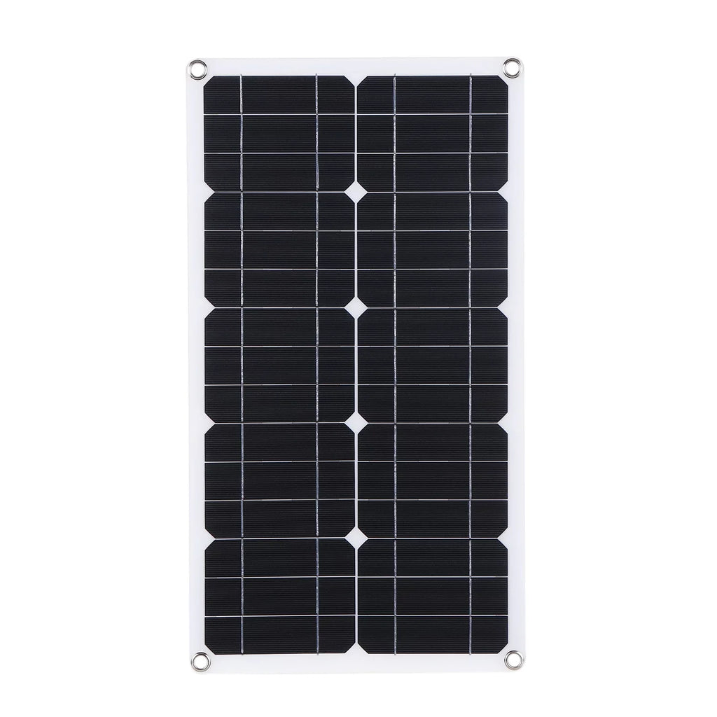 Dazzduo Solar Panel Kit,Car Display Kit Set 50W Solar Panel 30A Set USB/Type C 30A L-ED Display Resistance Car Boat C 9V/18V Solar Car 10/20/30/40/50A Solar 9V/18V Solar Panel Fluid Resistance Car