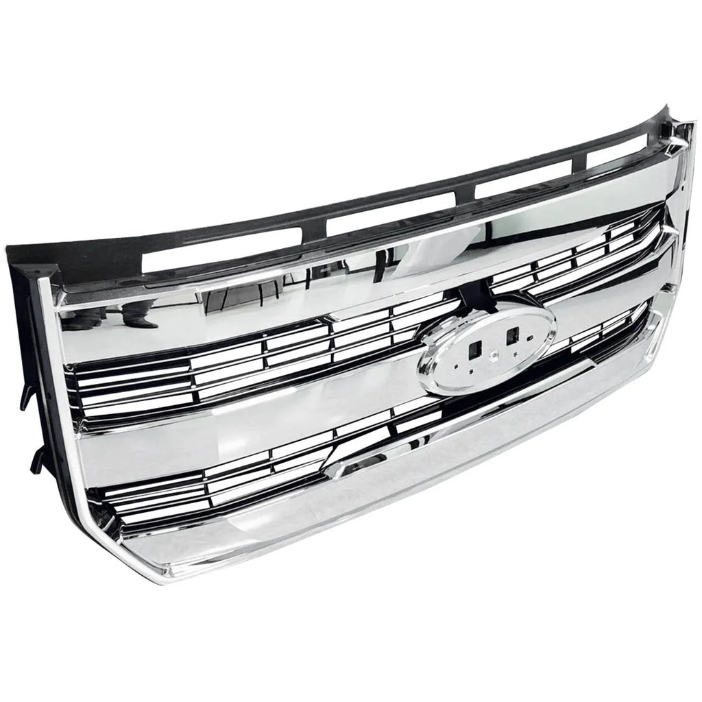 For 15-17 F-150 Front Bumper Radiator Grille Chrome W/o camera FL348200PBS
