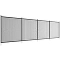 SKYSHALO 4 x 12 ft Pool Fence Detachable Pool Fence for Outdoor Underground Swimming Pools