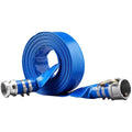 BENTISM Swimming Pool Filter Backwash Hose 2'' x 50' with Aluminum joints, Great for Fluid Disposal, PVC Discharge Hose with Camlock C & E Fittings