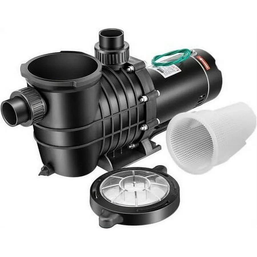 2.0HP Swimming Pool Pump Motor w/Strainer Filter In/Above Ground 7080GPH