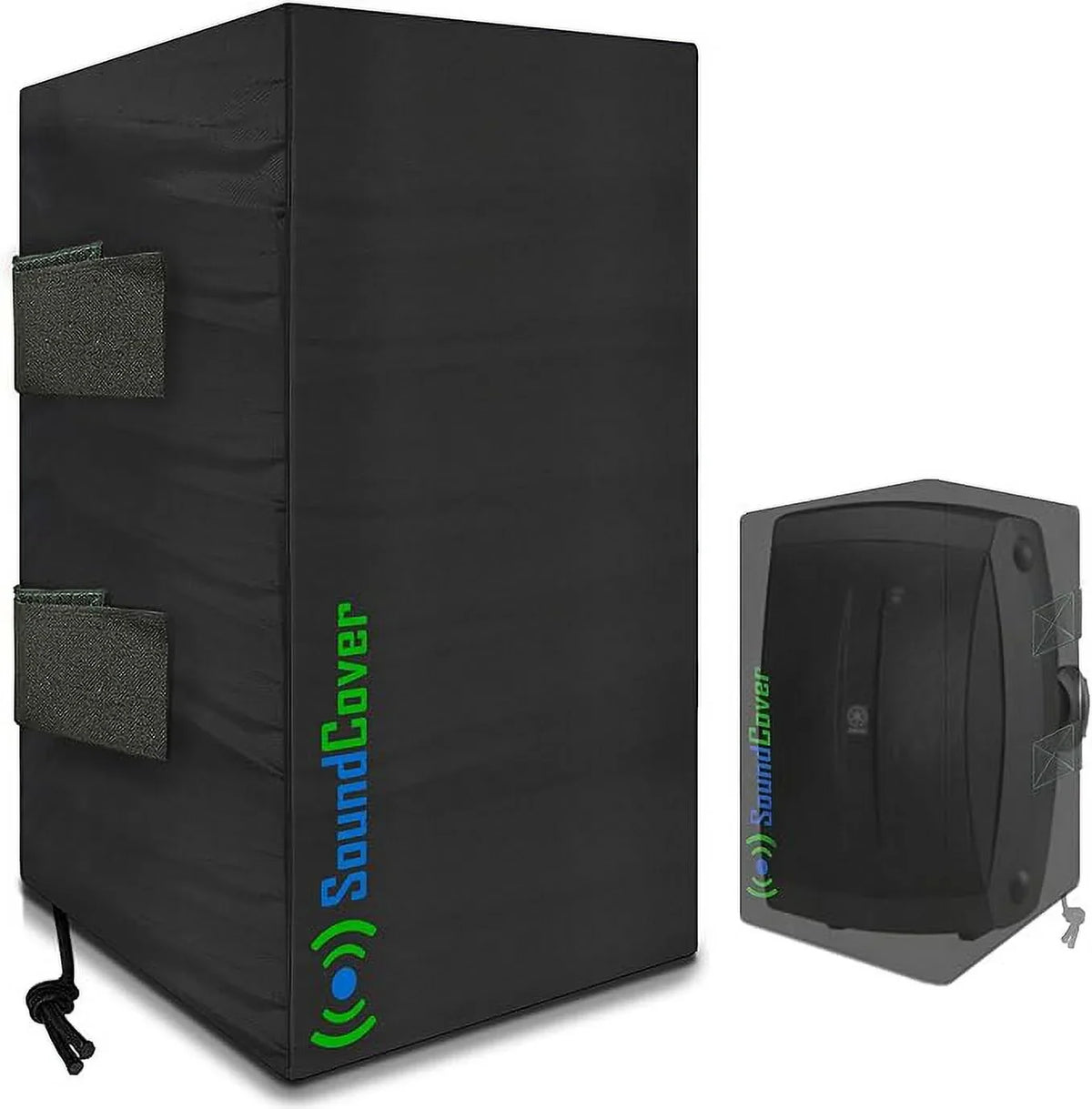 Outdoor Speaker Covers: Black, Medium Size (H 13.6" x W 7.9" x D 8.9"), Compatible with Yamaha AW294, Definitive Technology AW 5500, Polk Audio Atrium 6, Yamaha AW350, and 251