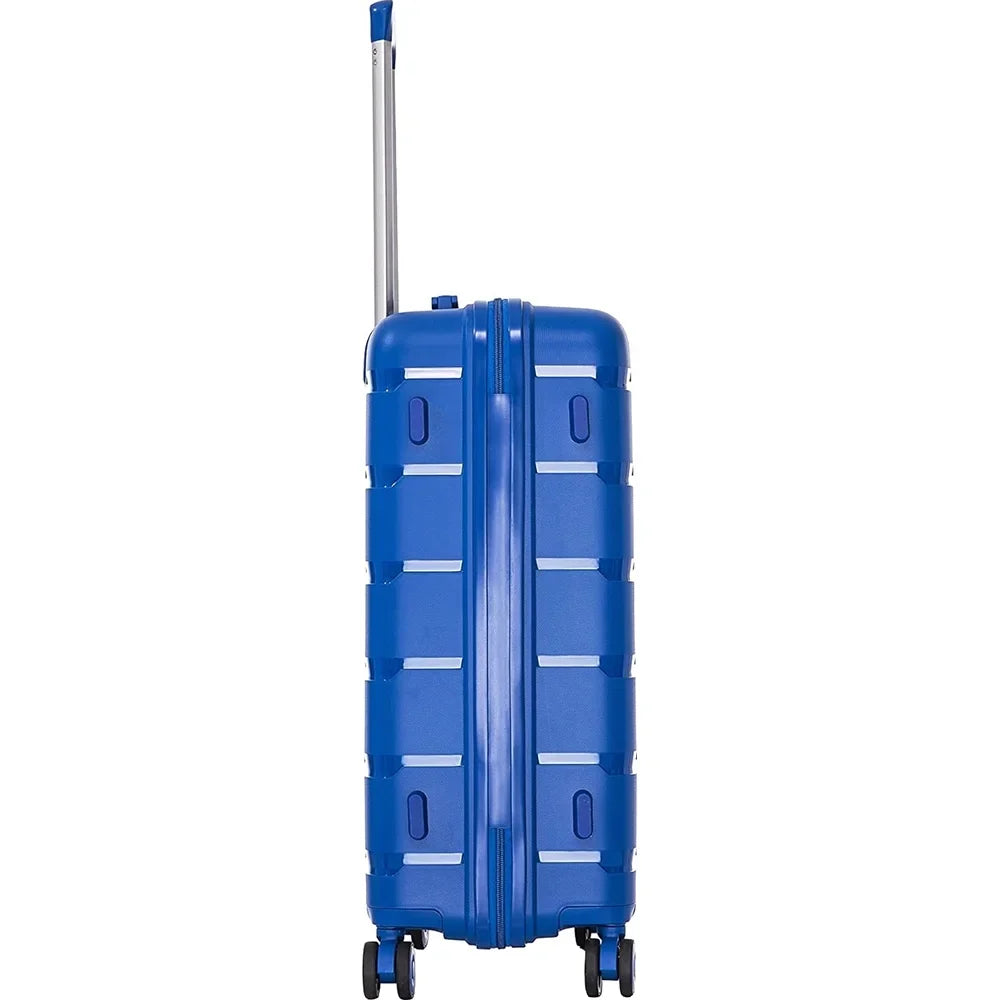 Rockland Pasadena Hardside Spinner Wheel Luggage, Blue, 19", 23", 27"- (Open Box)