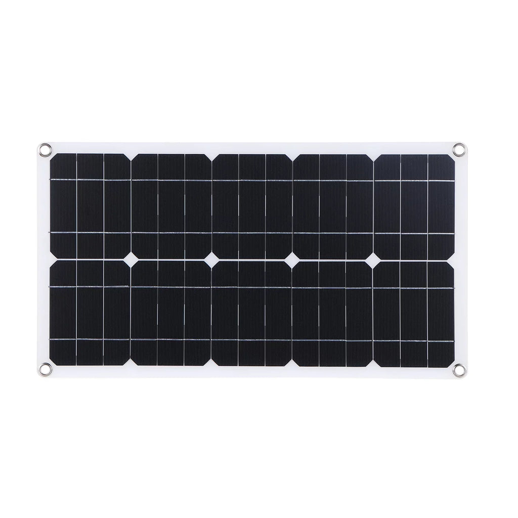 Dazzduo Solar Panel Kit,Car Display Kit Set 50W Solar Panel 30A Set USB/Type C 30A L-ED Display Resistance Car Boat C 9V/18V Solar Car 10/20/30/40/50A Solar 9V/18V Solar Panel Fluid Resistance Car