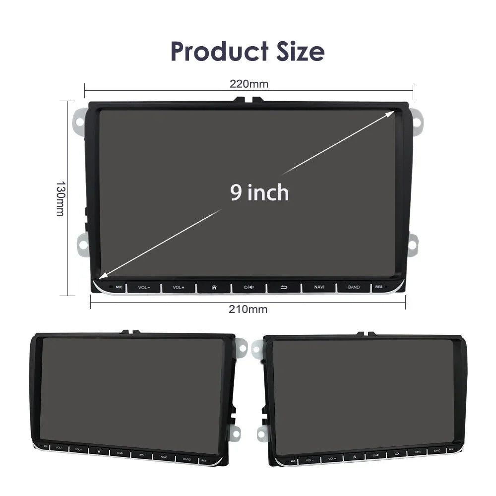 Fit VW Volkswagen Jetta Passat 9" 1280*720 IPS Android 12 Car Stereo Radio Carplay GPS 2+32GB