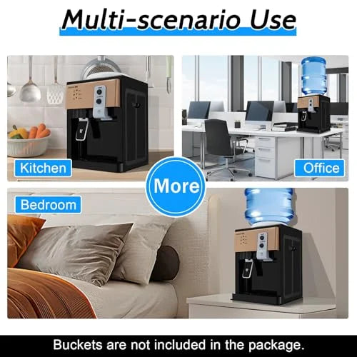 Countertop Hot and Cold Fluid Cooler Dispenser 5/3 Gallon Fluid Dispenser for Home Office Use 110V