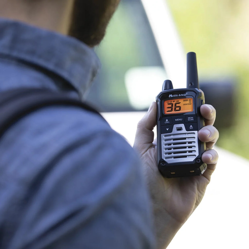 Midland T290VP4 X-TALKER GMRS Long Range Walkie Talkie - Two Way Radio with NOAA Weather Scan + Alert and 121 Privacy Codes